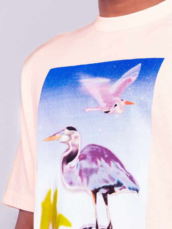 HERON PRESTON CENSORED HERON TEE PINK PURPLE