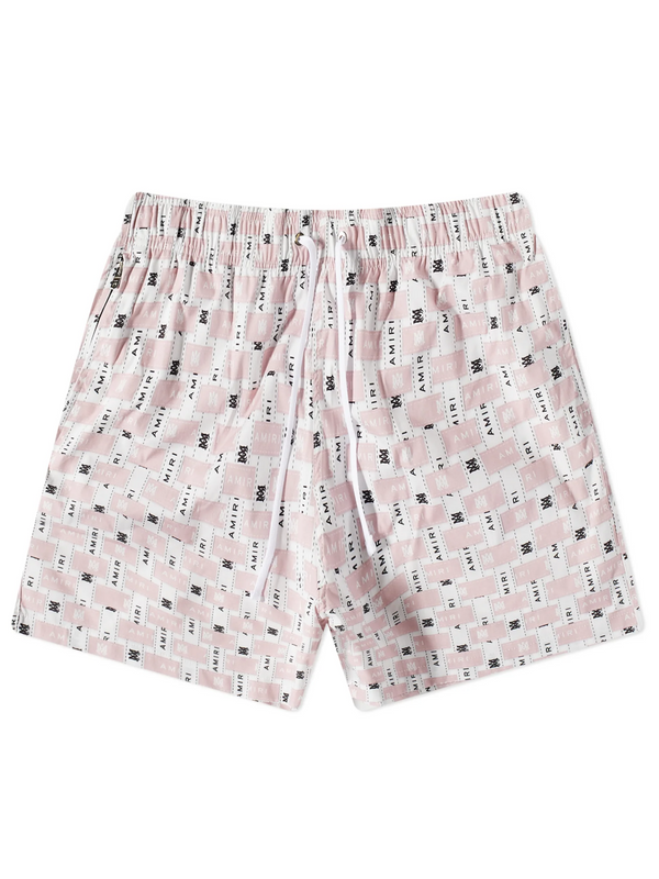 AMIRI INTERWEAVE SWIM SHORTS PINK