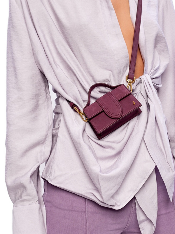 JACQUEMUS LE PETIT BAMBINO DARK PURPLE