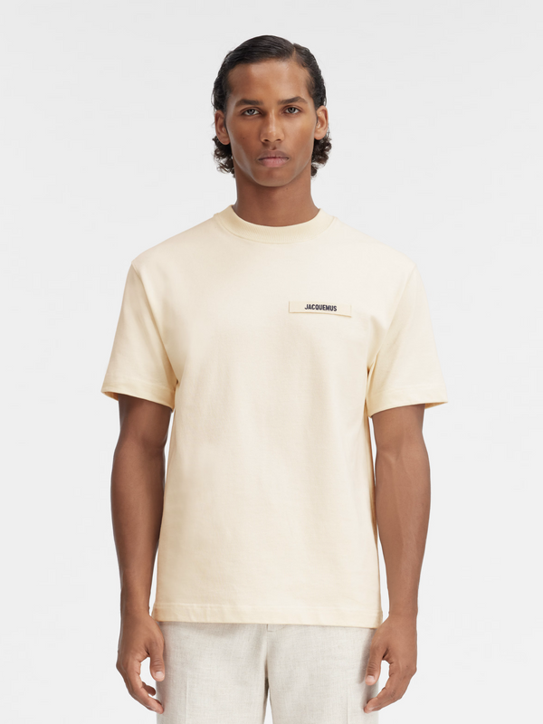 JACQUEMUS GROS GRAIN TEE BEIGE