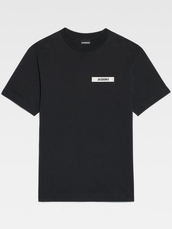 JACQUEMUS GROS GRAIN TEE BLACK