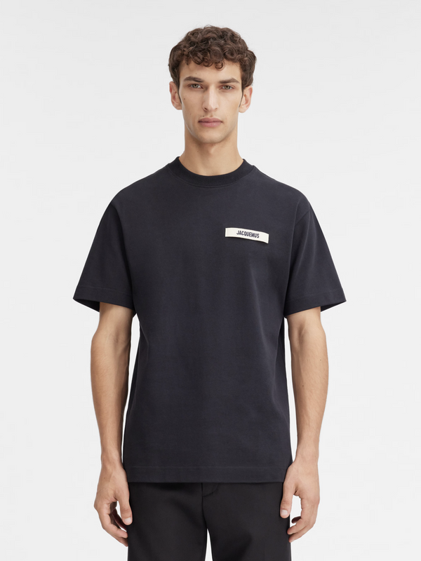 JACQUEMUS GROS GRAIN TEE BLACK