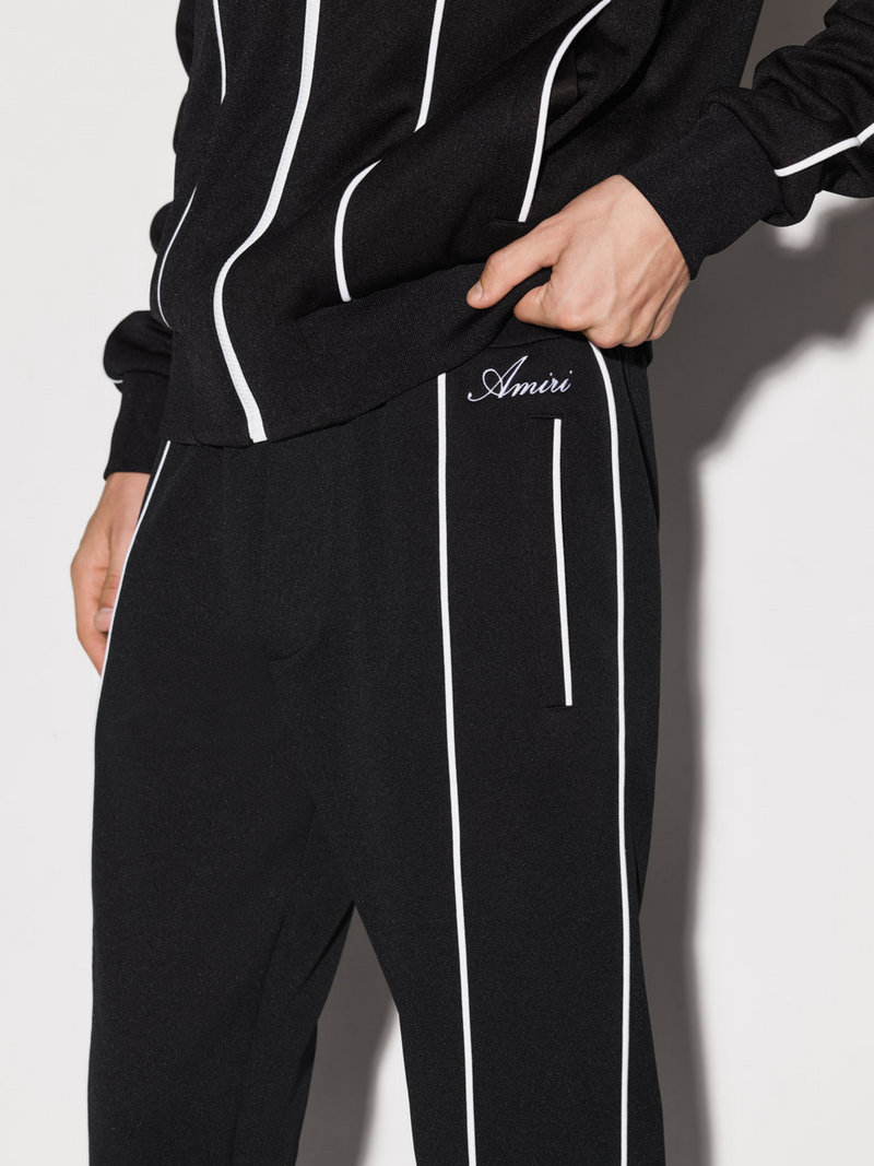 AMIRI JOHNNY TRACK FLARE PANTS BLACK