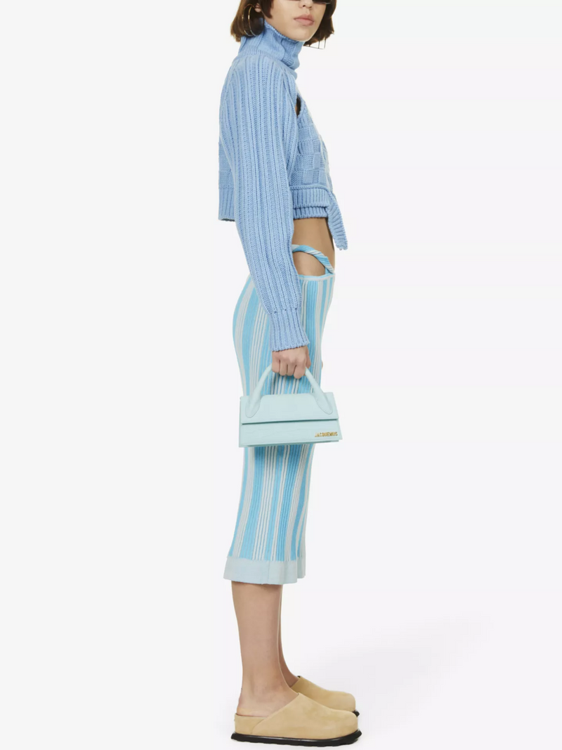 JACQUEMUS LE CHIQUITO LONG LIGHT BLUE