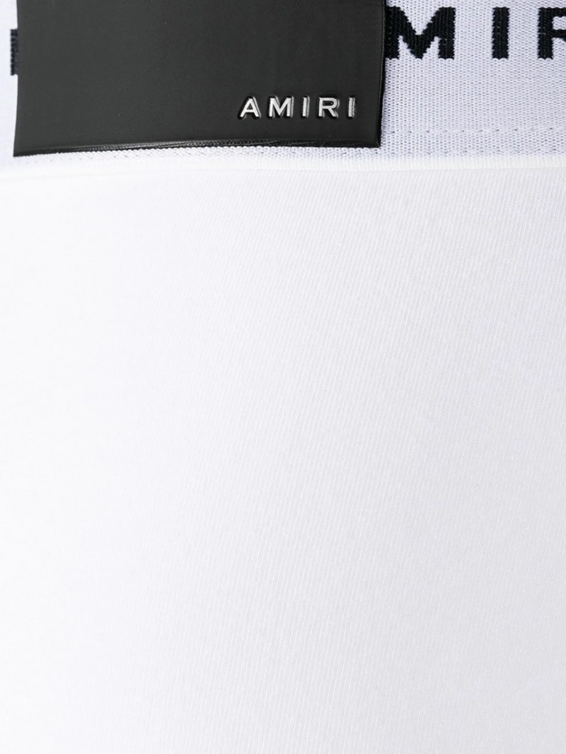 AMIRI LOGO BRIEF WHITE