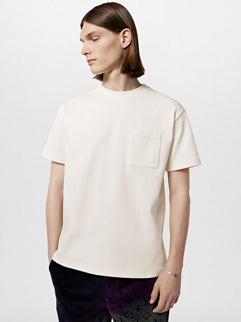 LOUIS VUITTON PIQUE MONOGRAM TEE BLANC LAIT