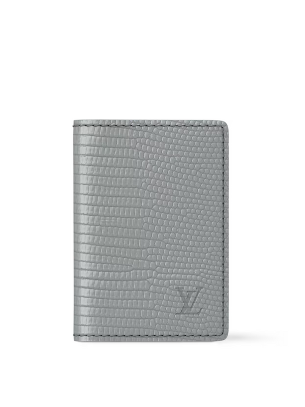 LOUIS VUITTON LIZARD SKIN POCKET ORGANISER GREY