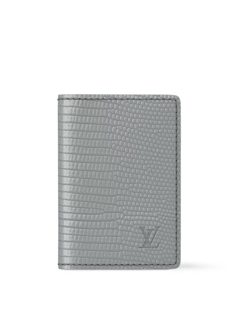 LOUIS VUITTON LIZARD SKIN POCKET ORGANISER GREY