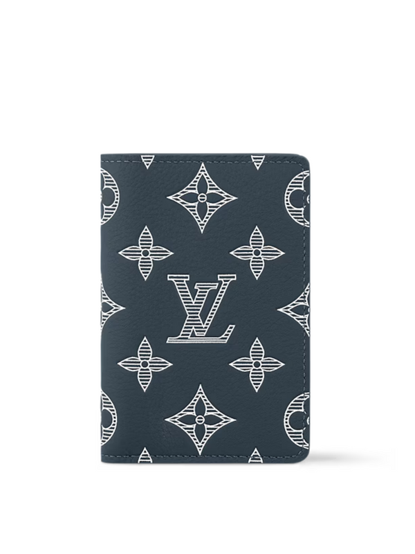 LOUIS VUITTON MONOGRAM SHADOW POCKET ORGANISER NAVY