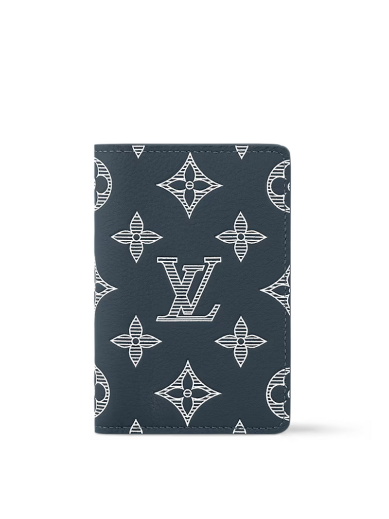 LOUIS VUITTON MONOGRAM SHADOW POCKET ORGANISER NAVY
