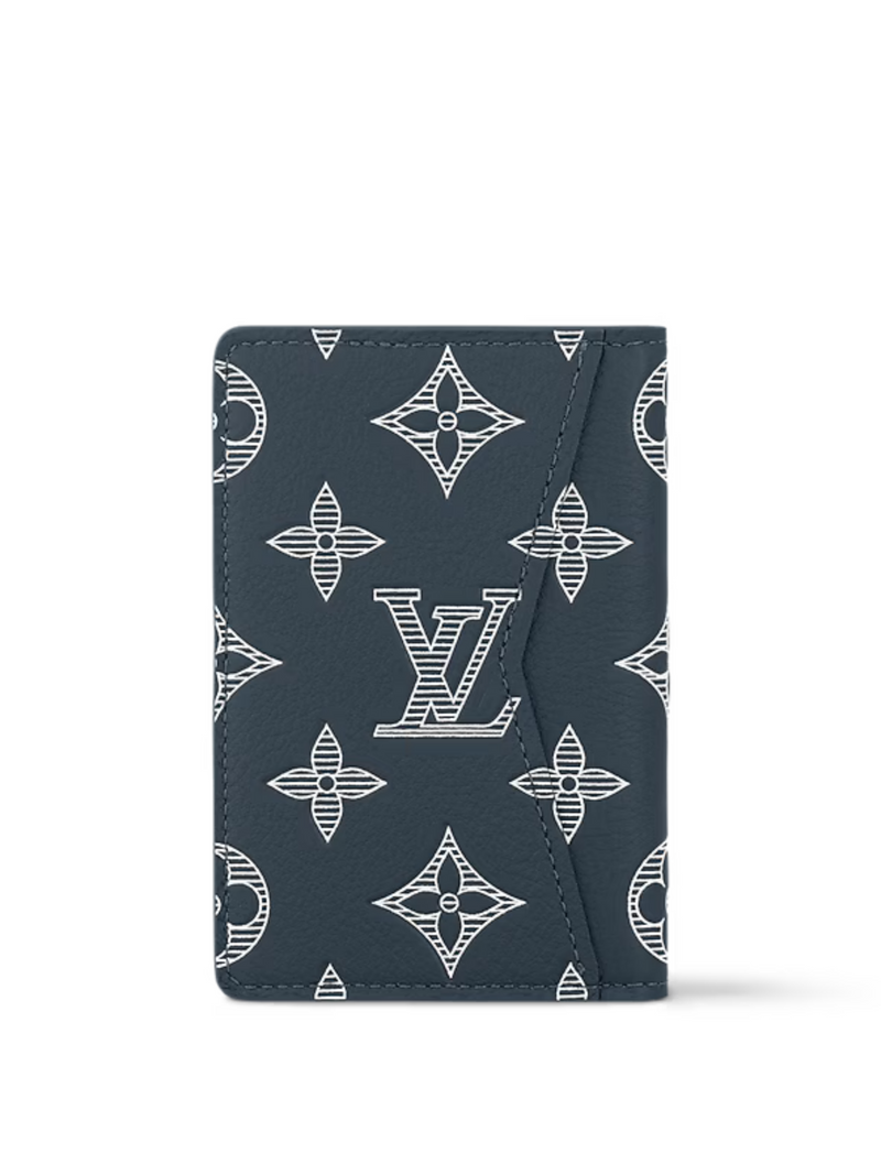 LOUIS VUITTON MONOGRAM SHADOW POCKET ORGANISER NAVY