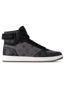 LOUIS VUITTON RIVOLI SNEAKER BOOT MONOGRAM ECLIPSE