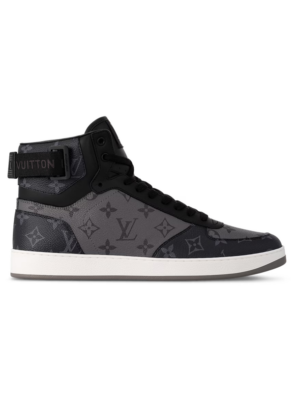 LOUIS VUITTON RIVOLI SNEAKER BOOT MONOGRAM ECLIPSE