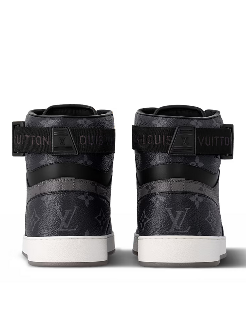 LOUIS VUITTON RIVOLI SNEAKER BOOT MONOGRAM ECLIPSE