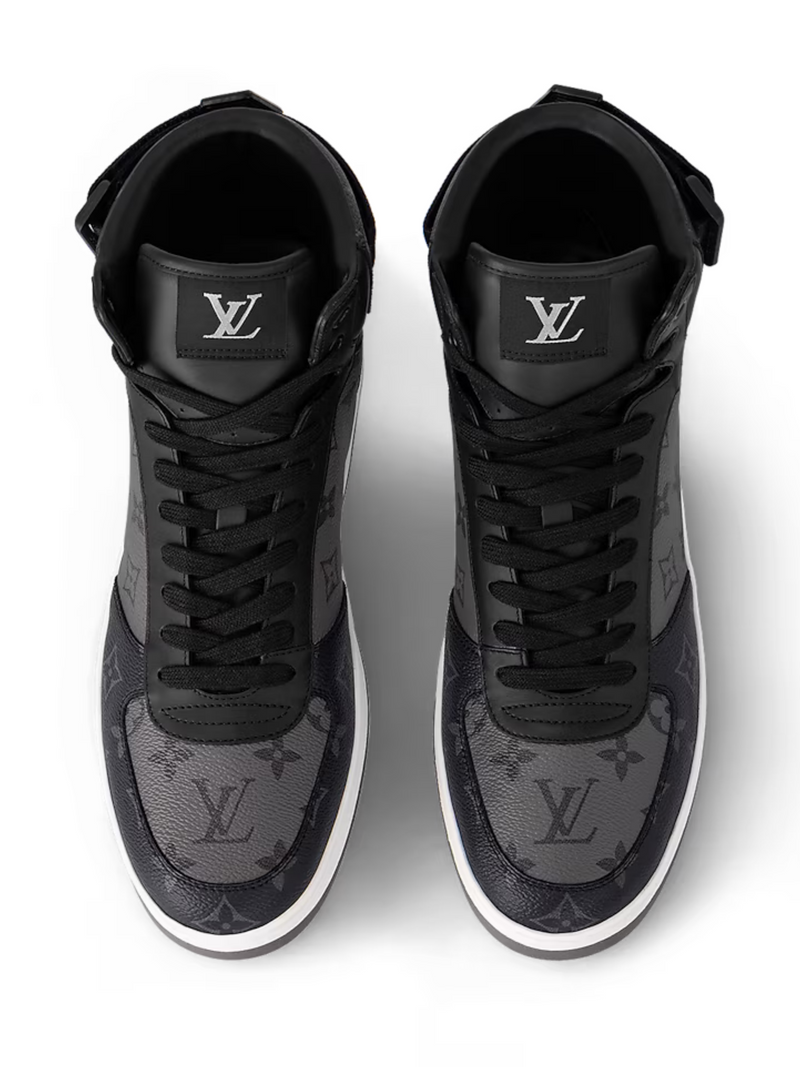 LOUIS VUITTON RIVOLI SNEAKER BOOT MONOGRAM ECLIPSE