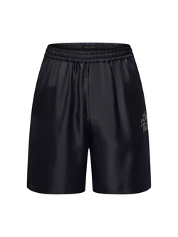 LOUIS VUITTON SILK SIGNATURE SHORTS