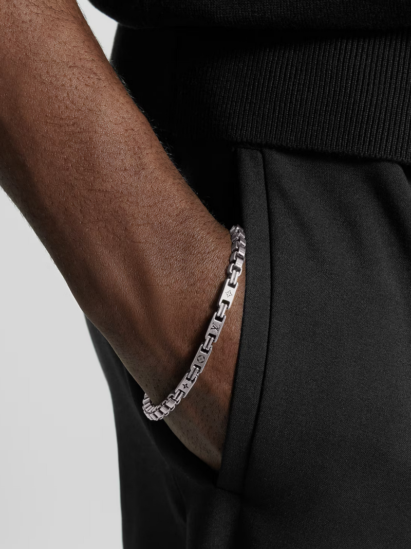 LOUIS VUITTON LV TAILOR BRACELET SILVER