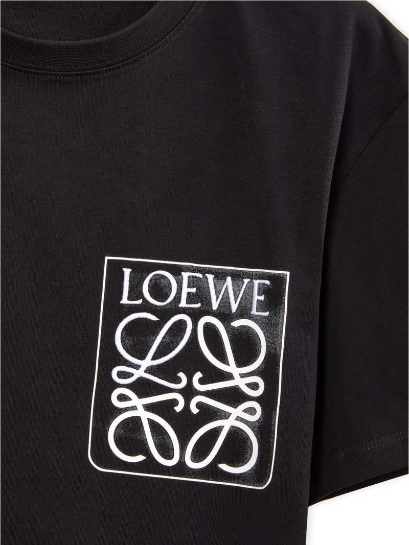 LOEWE ANAGRAM POCKET TEE BLACK