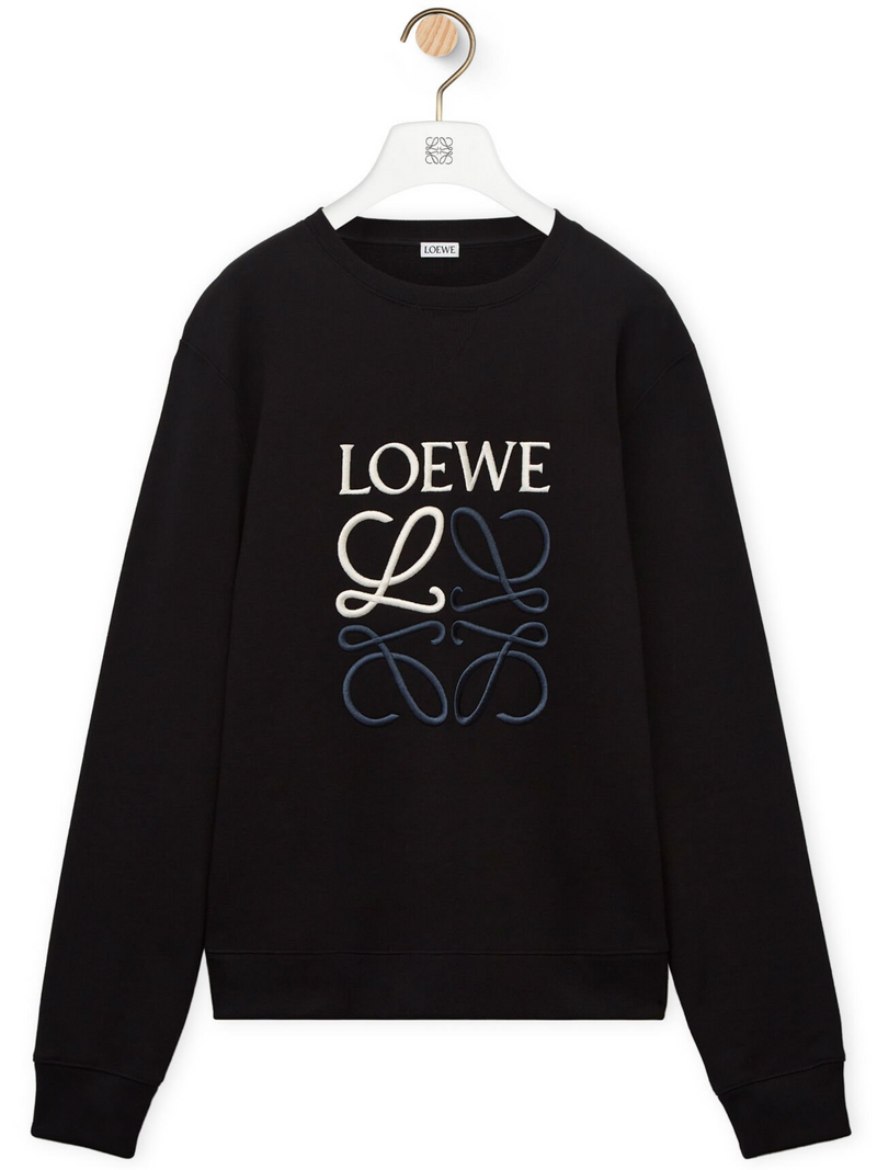 LOEWE ANAGRAM SWEATER BLACK