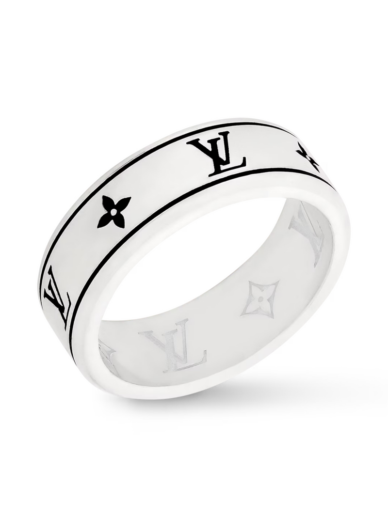 LOUIS VUITTON LV SPIKE RING SILVER