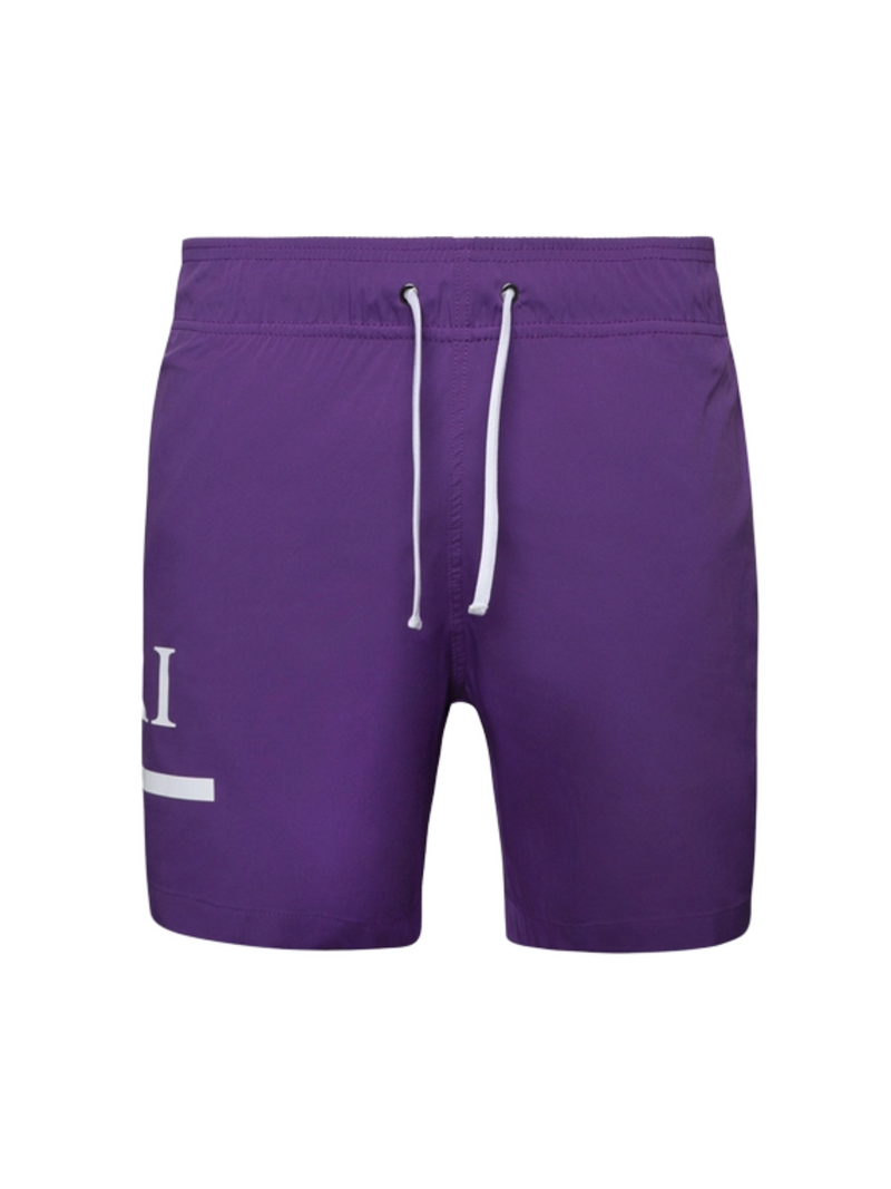AMIRI MA BAR LOGO SWIM SHORTS PURPLE