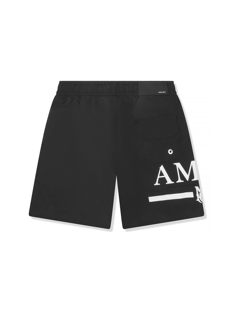 AMIRI KIDS MA BAR SWIM SHORTS BLACK