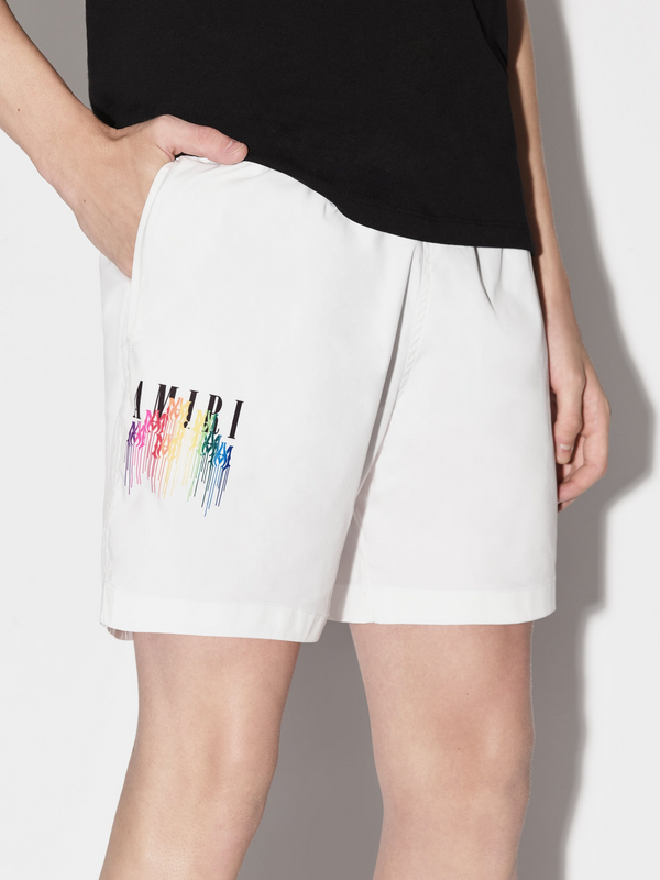 AMIRI MA DRIP SWIM SHORTS WHITE