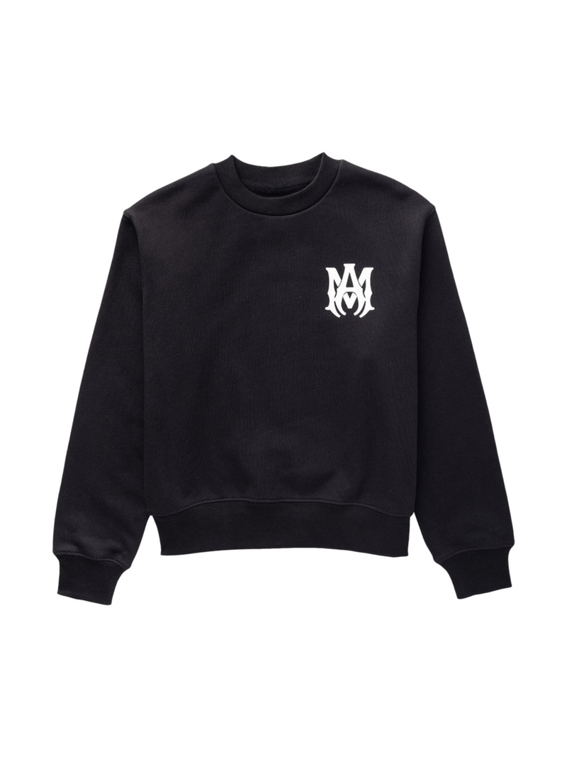 AMIRI KIDS MA LOGO CREWNECK BLACK