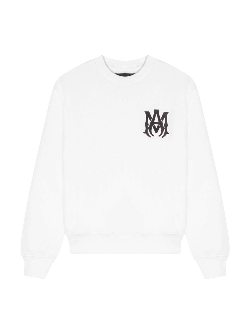 AMIRI KIDS MA LOGO CREWNECK WHITE / BLACK