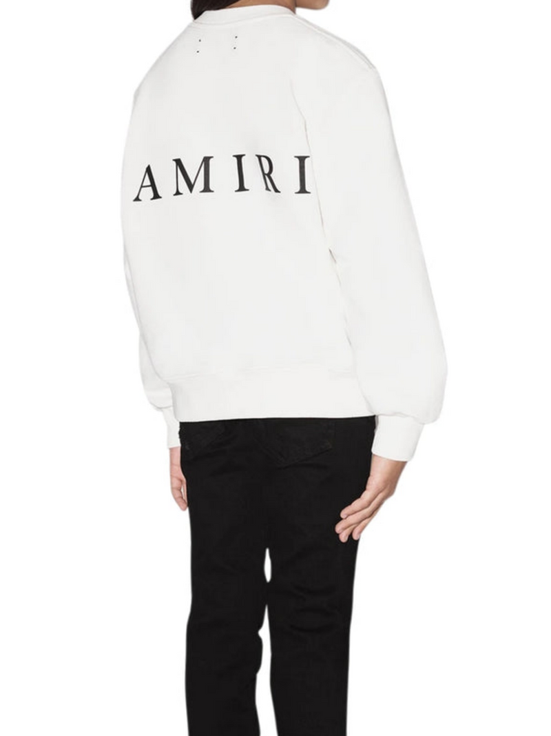 AMIRI KIDS MA LOGO CREWNECK WHITE / BLACK