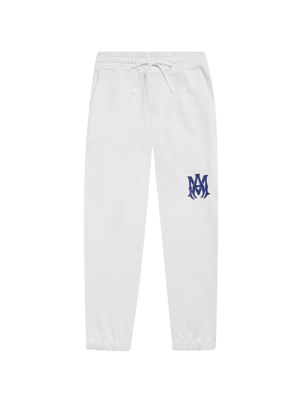 AMIRI KIDS MA LOGO SWEATPANTS WHITE / BLUE