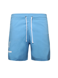 AMIRI MA BAR LOGO SWIM SHORTS BLUE