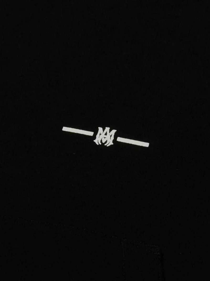 AMIRI MICRO MA BAR LOGO HOODIE BLACK