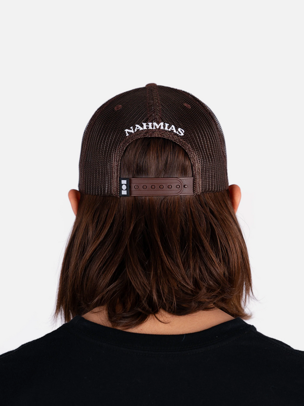 NAHMIAS TONAL SUNSET TRUCKER HAT BROWN