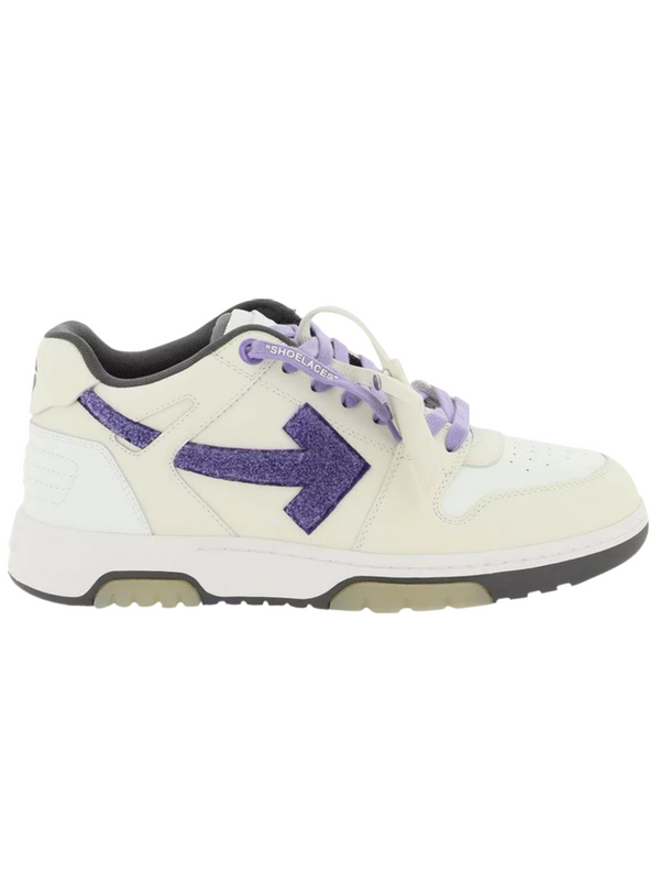 OFF-WHITE OUT OF OFFICE COLLEGE SNEAKERS BEIGE PURPLE