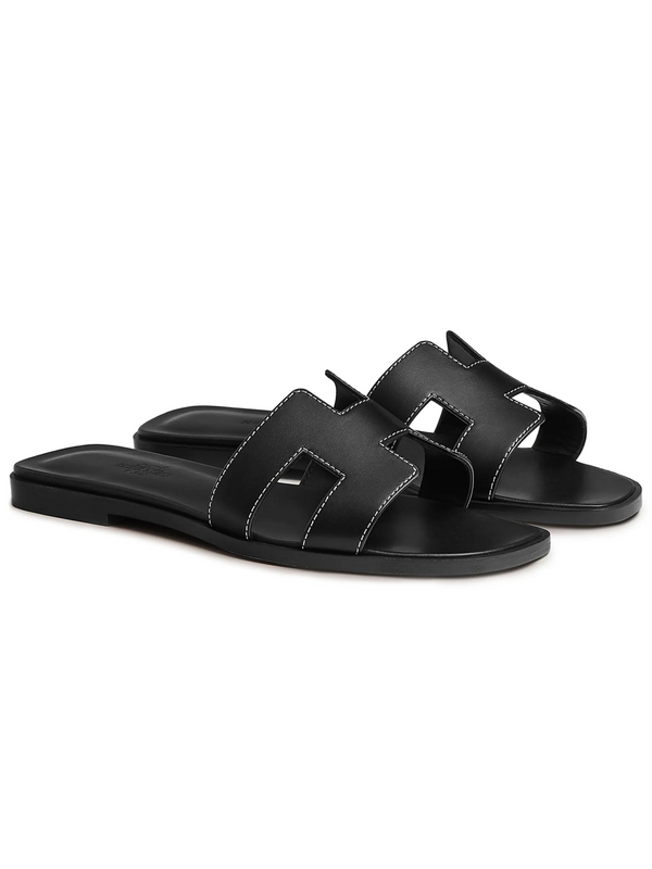 HERMÈS ORAN SANDAL BLACK