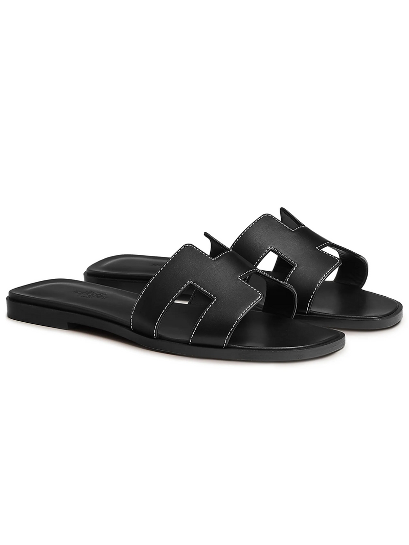 HERMÈS ORAN SANDAL BLACK