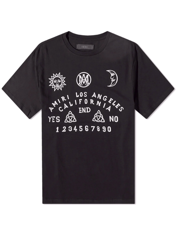 AMIRI OUIJA BOARD TEE BLACK