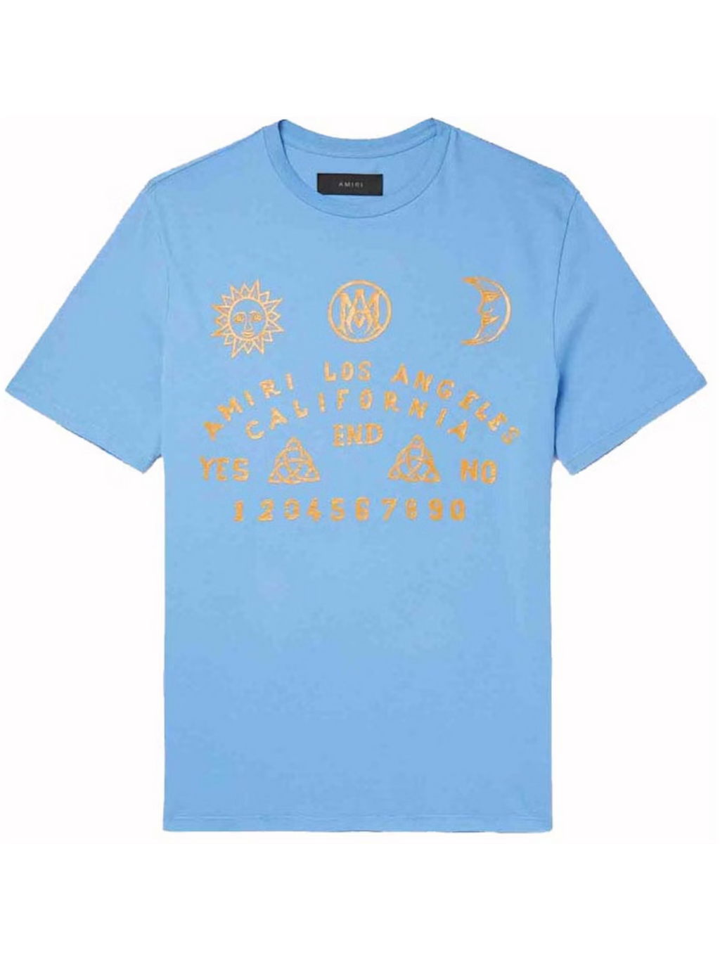 AMIRI OUIJA BOARD TEE CAROLINA BLUE – Notorious Plug