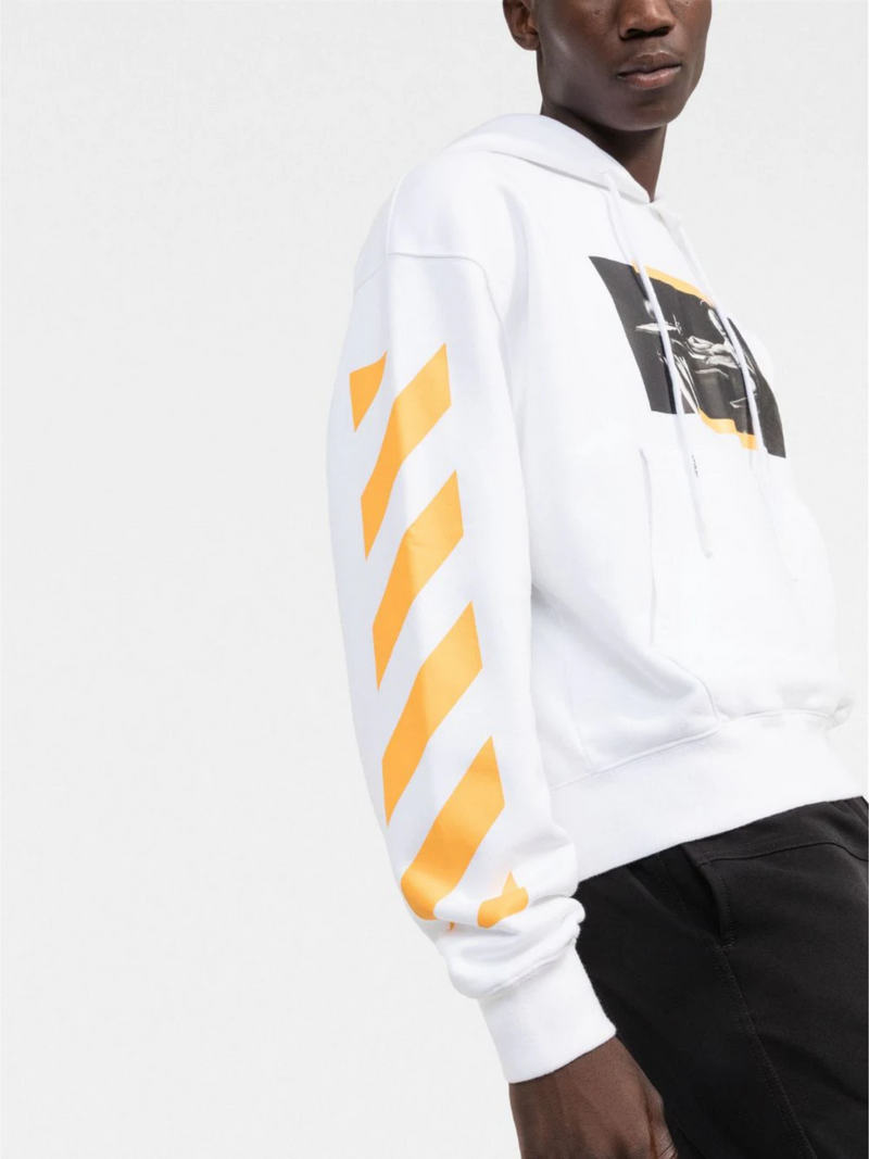 OFF-WHITE CARAVAGGIO PAINTING OVER HOODIE WHITE