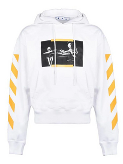 OFF-WHITE CARAVAGGIO PAINTING OVER HOODIE WHITE