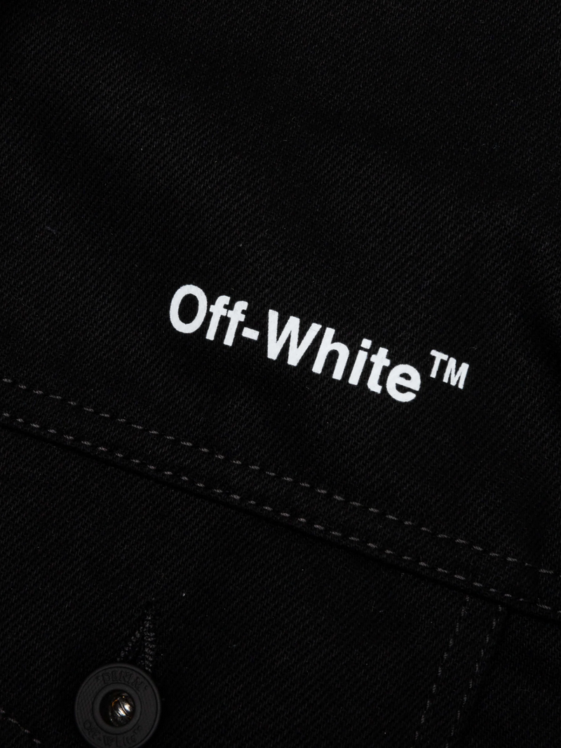 OFF-WHITE DIAG DENIM JACKET BLACK