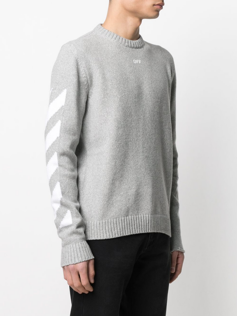 Off white diag arrow sweatshirts crewneck shop
