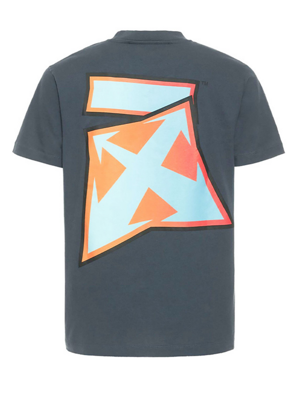 OFF-WHITE DEGRADE THUNDER ARROW SLIM TEE OUTERSPACE