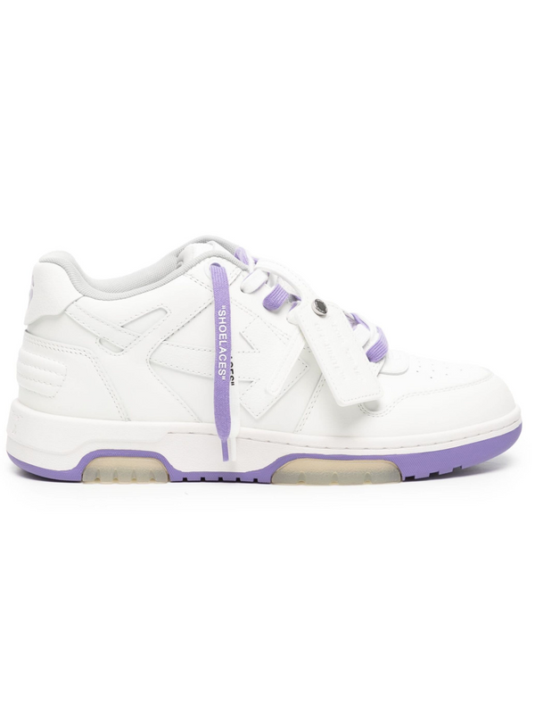 OFF-WHITE OUT OF OFFICE SPECIAL SNEAKERS WHITE PURPLE WOMENS