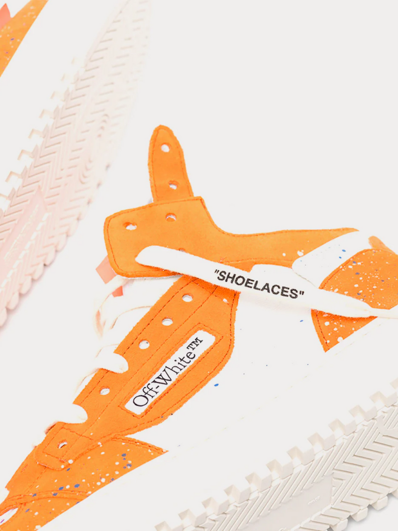 OFF-WHITE X BROWNS 50 OFF-COURT 3.0 HIGH TOP SNEAKERS WHITE ORANGE