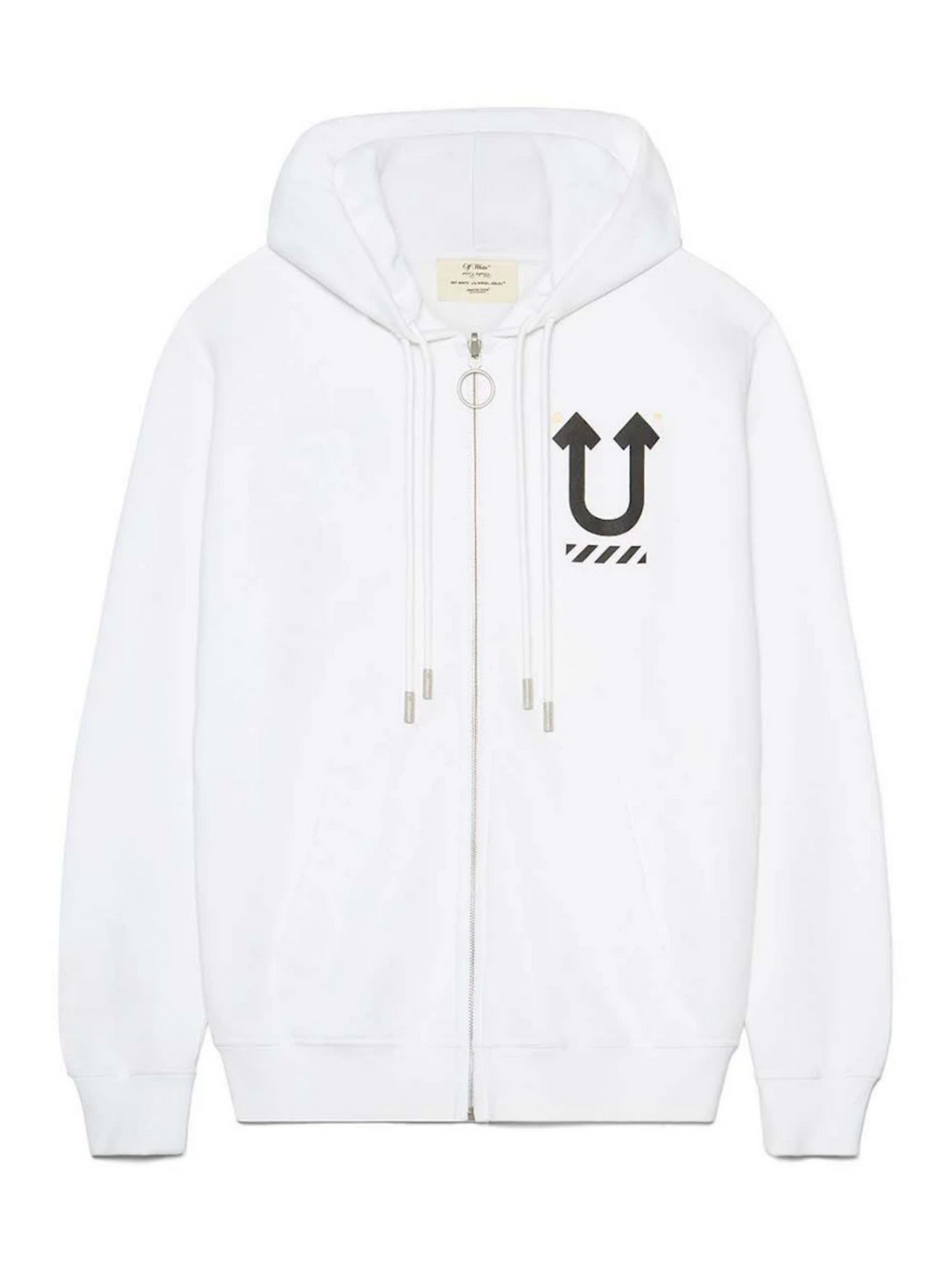 OFF WHITE X UNDERCOVER SKELETON CROSSOVER REVERSIBLE ZIP HOODIE WHITE Notorious Plug