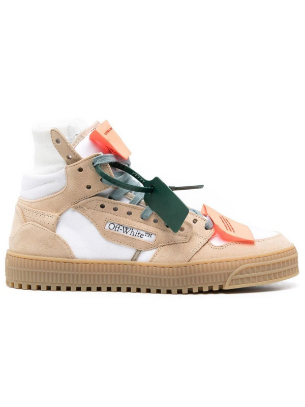 OFF-WHITE OFF-COURT 3.0 HIGH TOP SNEAKERS WHITE SAND
