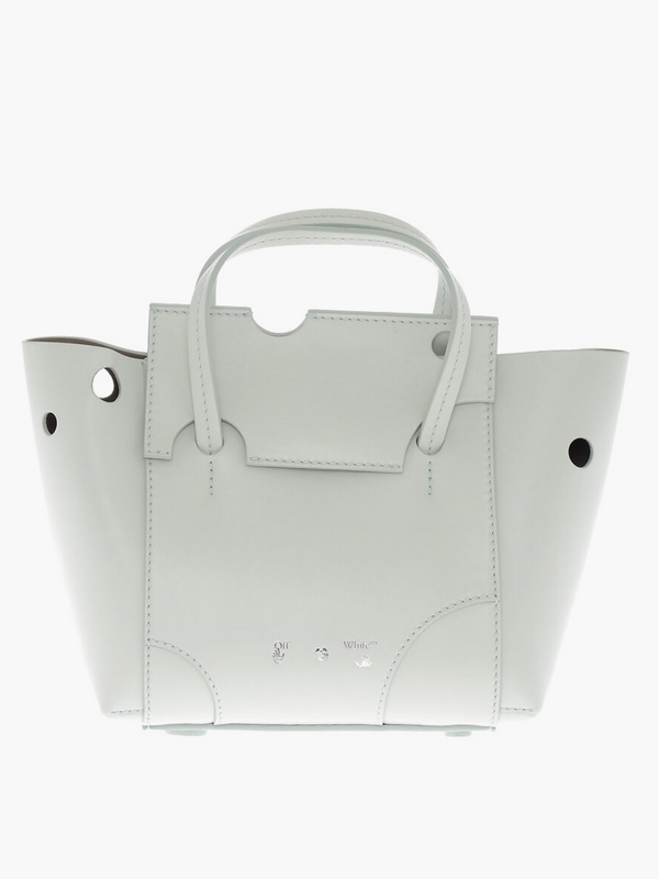 OFF-WHITE BURROW TOTE 25 GREY/BLUE