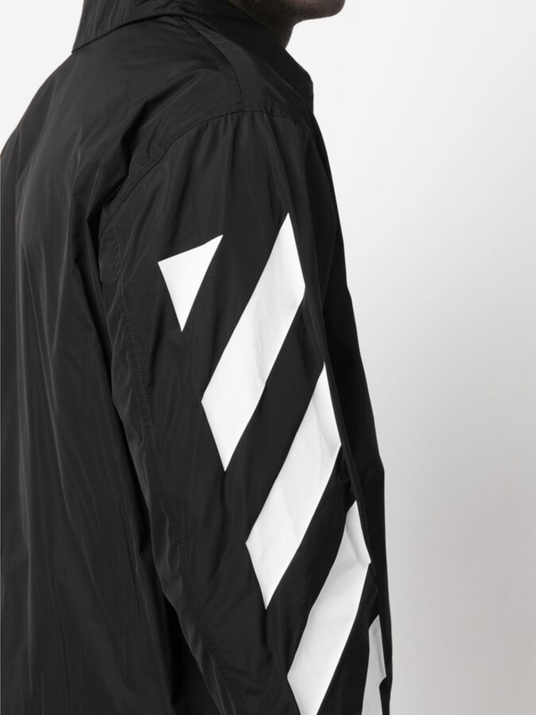 OFF-WHITE DIAG HARRINGTON JACKET BLACK